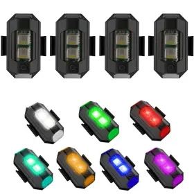 Minsezhi M0007 4pcs Led Strobe Drone Light 7 Colors Usb Charging Flying Anti-collision Night
