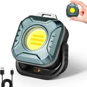 Mlogiroa Hw0035-h Mini Rechargeable Work Light - Keychain Flashlight 1200mah 500 Lumens Led Porta