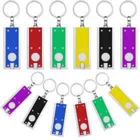 Mudder Mudder-419916 12 Pcs Mini Led Keychains Light Torch Flashlight Key Ring Bright