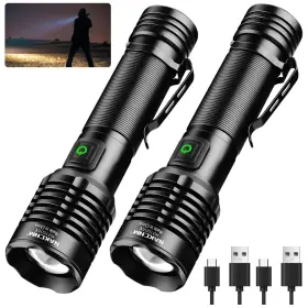 Nakcnm Nf1620 Rechargeable Flashlight High Lumens 2000 5 Modes Small Powerful Super Bright
