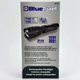 85-912 Napa Blue Fuel Rechargeable Flashlight 720lumens 10w Cree New