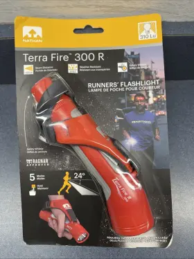 Nathan 717064928095 Terra Fire 300 R Runners Flashlight New