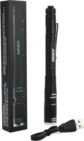 Nebo 645397933809 Inspector Rc Pen Light 360 Lumens 3 Modes Rechargeable And Clear Nebo 645397933809 Inspector Rc Pen Light 360 Lumens 3 Modes Rechargeable And Clear