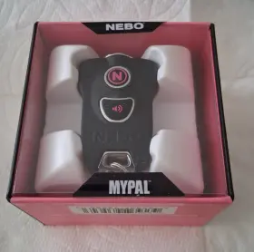 Nebo 645397935643 My Personal Alarm And Light Mypal 400 Lumen Key Fob Brand New-unopened-black