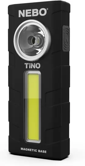 Nebo Neb-6809-g New Tino 300 Lumen Flashlight And 250 Work Light Magnetic Base Cob Led