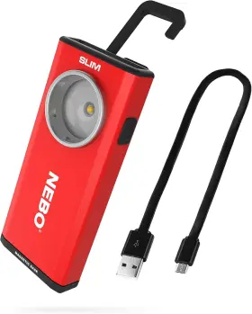 Nebo Store 445004724782 Slim Pocket Flashlight 500 Lumens Rechargeable Mini Edc Work Light Magn