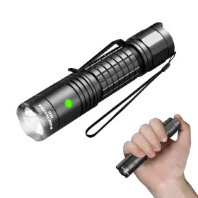Nicron Us-n8 N8 Rechargeable Tactical Flashlight 1300 Lumens Ipx8 Waterproof 6 Modes