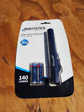 Nightstick 017398803717 Mt-120 Mini-tac Metal Led Flashlight-2 Aa 5.6-inch Black