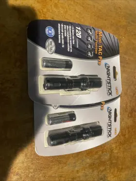 Mt-210 Nightstick 017398803731 Mini-tac Flashlight - Black. 2 New In Pack