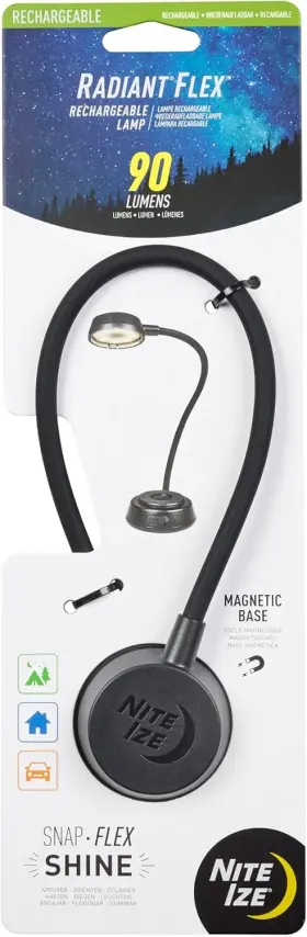 Nite Ize Rflr-01-r3 Radiant Rechargeable Lamp 90 Lumens Magnetic Base For Home And Camping
