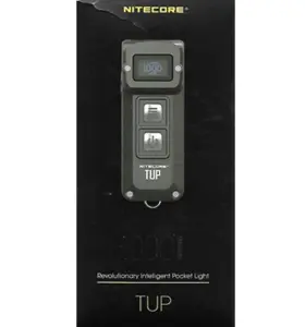 Nitecore 952506404988 Tup 1000 Lumen Rechargeable Everyday Carry Keychain Flashlight - Gray