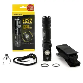 Nitecore Edb-nc-ec22 Ec22 1000 Lumens Led Flashlight Variable Brightness Rotary Control