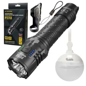 P27ix-bubble Nitecore Combo P27ix 5-led Core Usb-c 5000 Lumens Tactical Flashlight With Niteco