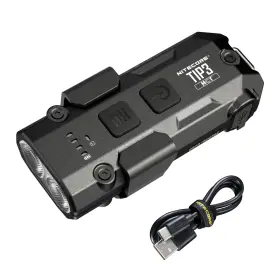 Nitecore Tip3 720 Lumen Rechargeable Keychain Flashlight Black