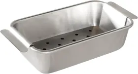 Nordic Ware 45930amz Naturals Meat Loaf Pan With Lifting 1.5 Pound Meatloaf Natural