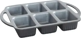 Nordic Ware 71824 Procast Mini Loaf 6-cavity Graphite
