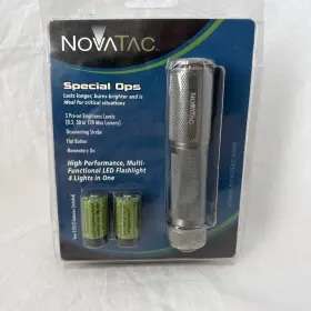 Novatac 648018097683 Special Ops Flashlight 120 Lumens Led Nos Aerospace Grade Aluminum Novatac 648018097683 Special Ops Flashlight 120 Lumens Led Nos Aerospace Grade Aluminum