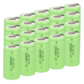 Odstore Ba-1-035-gn Ni-cd Rechargeable Battery Sub C Sc Batteries Green 20