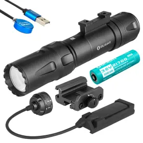 Olight 56489 Odin 2000 Lumen Rechargeable Quick Release Rail Mount Flashlight