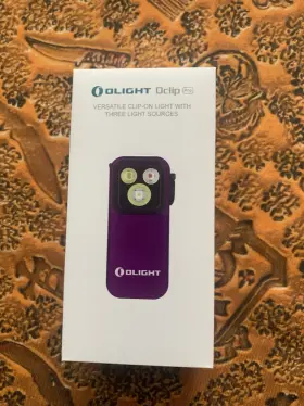 Olight 6030 Oclip Oclip Pro Purple Clip On Flashlight Sealed Nib