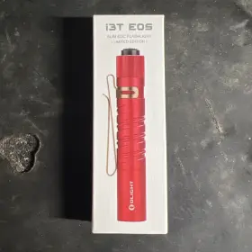 Olight 972378121561 I3t Eos Red 180 Lum Slim Tail Switch Edc Flashlight Bnib