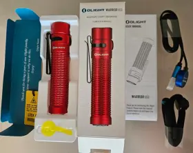 Olight 972378122148 Rare Warrior Mini Red Flashlight - Upc 6972378122148 New Open Box