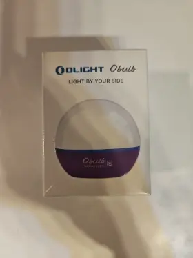 Olight 972378122469 Obulb Purple 4-mode Orb Light 55 Lumens New And Sealed