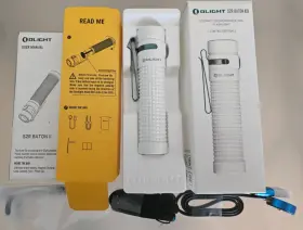 Olight 972378123664 Rare S2r Baton Ii White Flashlight - Upc 6972378123664 Used Open Box