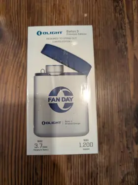 Olight 972378123947 Baton 3 Premium Limited Edition Fan Day Selaed