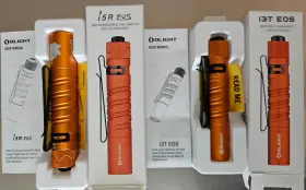 Olight 972378124388 Orange 2 Piece Bundle - I5r Eos Ghost I3t Led Flashlights Used