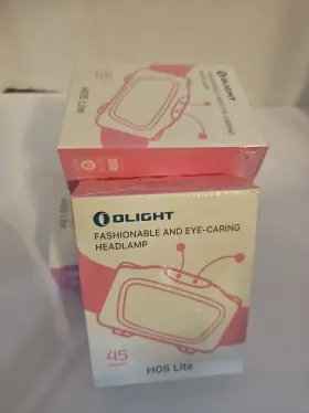 Olight 972378125514 H05 Lite Pink Fashionable Eye-caring Headlamp 45 Lumens
