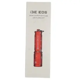Olight 975498005001 I3e Eos Keychain Led Flashlight 90 Lumen Edc Pocket Sized Snowflake Red