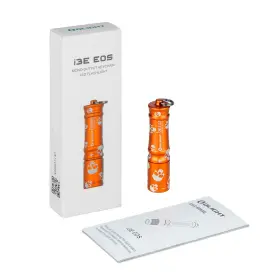 Olight 975498006015 I3e Eos Orange Skull Edc Keychain Waterproof Flashlight 90 Lumens