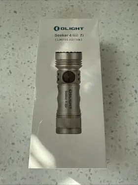 Olight 975498006497 Seeker 4 Mini Ti White/uv Led Flashlight Cool White 1200 Lum 365nm Uv Olight 975498006497 Seeker 4 Mini Ti White/uv Led Flashlight Cool White 1200 Lum 365nm Uv