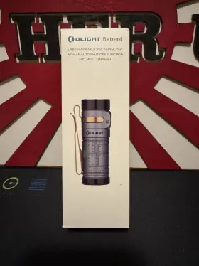 1300 Olight 977261691008 Baton 4 Fighter Pilot Edc Waterproof Rechargeable Flashlight Lumens