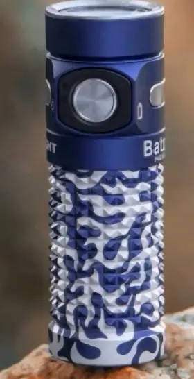 Olight 977261694986 Baton 4 Blue Phantom Waterproof Rechargeable Flashlight 1300 Lumens Nib