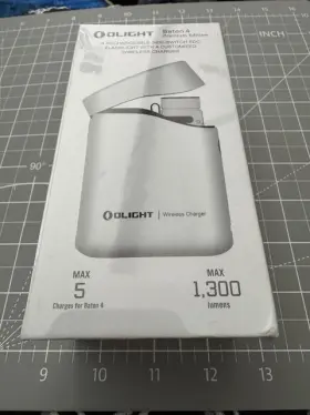 Olight 977261695655 New And Sealed Baton 4 Premium Edition Flashlight 1300 Lumens Splashed Ink
