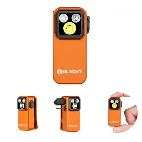 Olight 977261695914 Oclip Pro S Orange Multifunctional Clip Flashlight 600 Lu White Uv Rgb