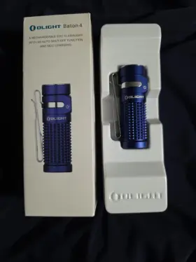 Olight Baton4-odg#300000 Baton4 Rechargeable Edc Flashlight Led Pocket Light 1300 Lumens With Mag