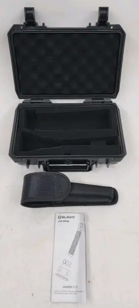 Olight Javel-pro2 Javelot Pro 2 Hard Shell Case With Flashlight Carrying And Manual