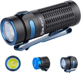 Olight O-baton3-bk#us-fba Baton3 1200 Lumens Ultra-compact Edc Flashlight Powered By Rechargeable Battery