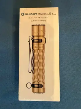 Olight Olight-warrior-2-mini-brass Limited Edition Warrior Mini 2 Led Flashlight Rechargeable 1750 Lumens