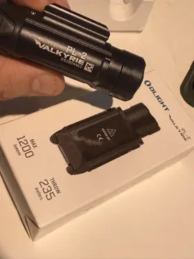 Olight Pl-3s-valkyri-dtan Pl-2 Valkyrie Black Compact Wml Rail Mount Light 1000 Lumens