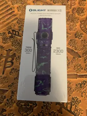 Olight Warrior-3s-ns Warrior 3s Edc Flash Light Limited Edition Nocturnal Sentinel New In Box