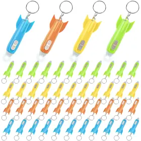 Oppaxf Nnhhh8k 100 Pcs Helicopter Mini Flashlight Keychain Rocket Led Type 3