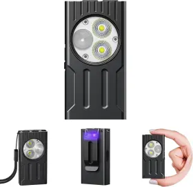 Orbecco P732133583067 Rechargeable Edc Flashlight With Uv High Lumens Super Bright Mini Flash