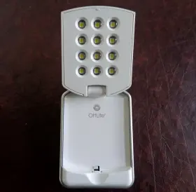 Ottlite Cdo-006 Led Flip Light White Portable With Belt Clip Aaa Battery Operated