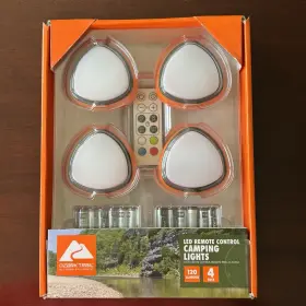 32015 Ozark Trail Led Remote Control Camping Lights 4 Pack New In Box Batteries Incl