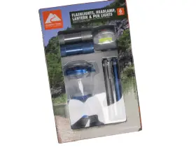 8126 Ozark Trail 6-pc Led Flashlight Penlight Headlamp Camp Hiking Lights Set Battery 8126 Ozark Trail 6-pc Led Flashlight Penlight Headlamp Camp Hiking Lights Set Battery