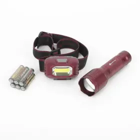 Ozark Trail Ozark-300 Purple Headlamp And Led 300 Lumens Flashlight Combo Batteries Included